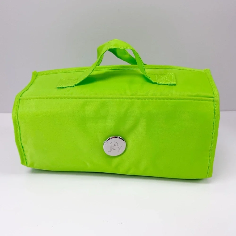 JM Joy Mangano Better Beauty Roll Up Travel Organizer Green NEW NWOT